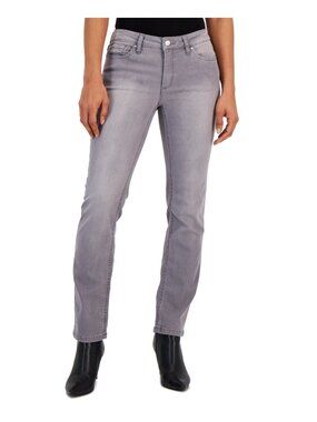 Jones New York Lexington Straight Denim Jeans Gray Petite Size 16P /33 SALE $70